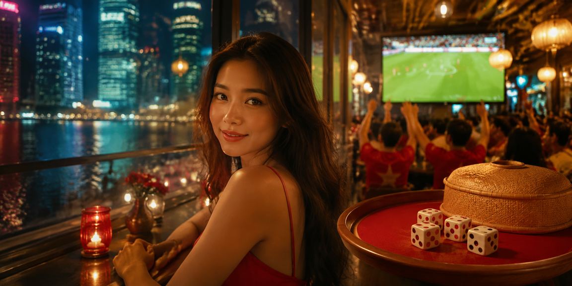 Người chơi Tài Xỉu tại quán cà phê Hà Nội với bộ xúc xắc và điện thoại trên bàn