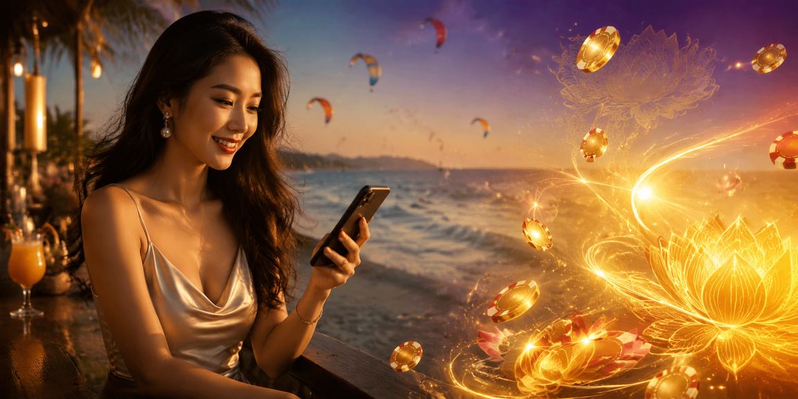 Người chơi slot game trên điện thoại tại Mũi Né với giao diện di động thân thiện